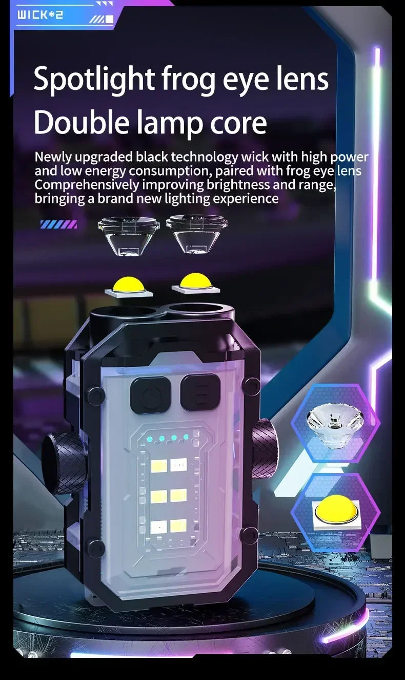 Mini LED Portable Magnetic Flashlight