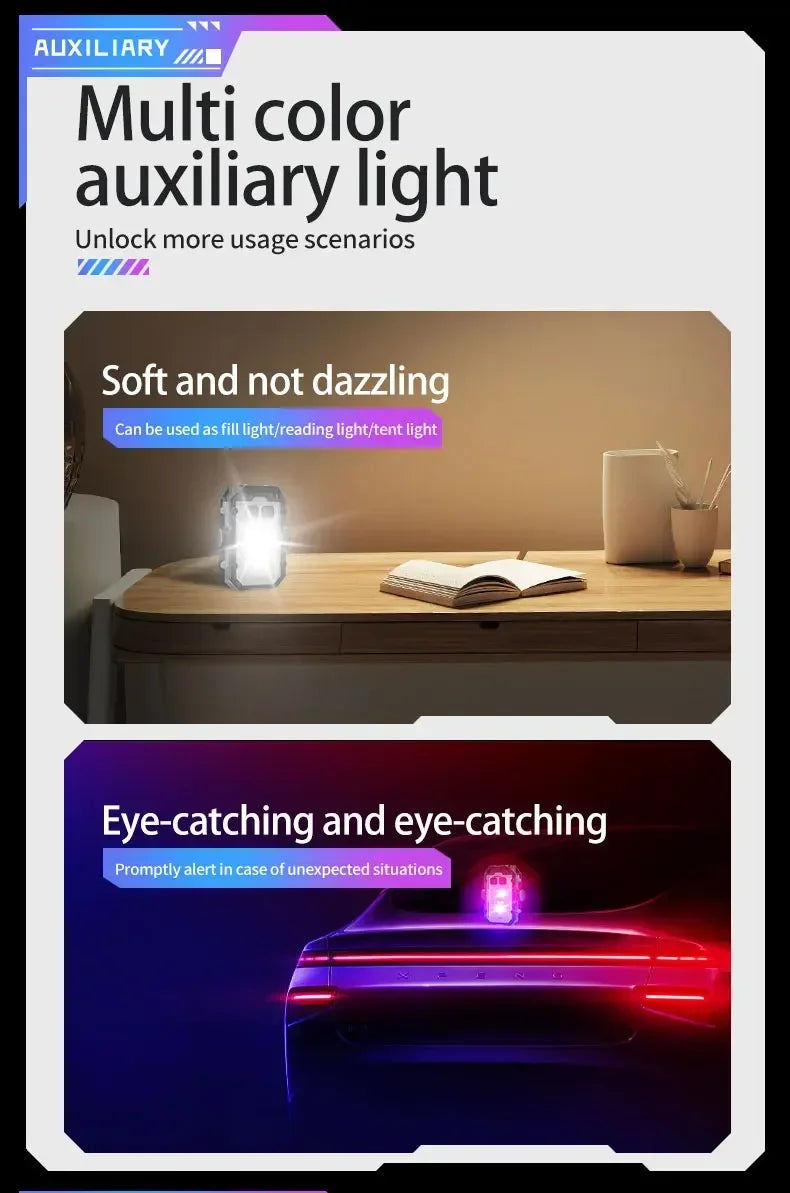 Mini LED Portable Magnetic Flashlight