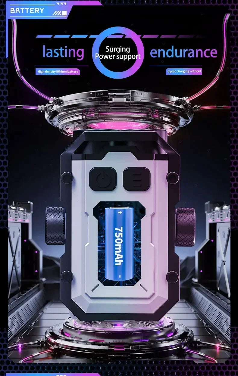 Mini LED Portable Magnetic Flashlight